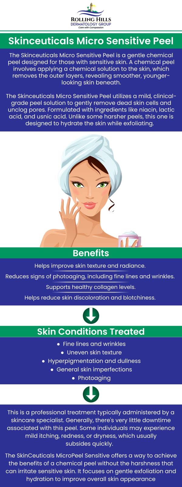 Common questions asked by clients: What is SkinCeuticals Gel Peel GL? How does the Gel Peel GL work? What skin concerns does it help with? How long does a Gel Peel GL session take? At Rolling Hills, Dr. Fein offers SkinCeuticals Gel Peel GL—a gentle, professional-grade chemical exfoliation treatment designed to rejuvenate and brighten the skin. This light peel effectively removes dead skin cells, stimulates collagen production, and enhances hydration, making it ideal for addressing fine lines, uneven tone, and photodamage. Under Dr. Fein’s care, patients experience a refreshed, radiant complexion with minimal downtime. For more information, contact us or request an appointment online. We are conveniently located at 449 Silver Spur Road, Rolling Hills Estates, CA 90274. 